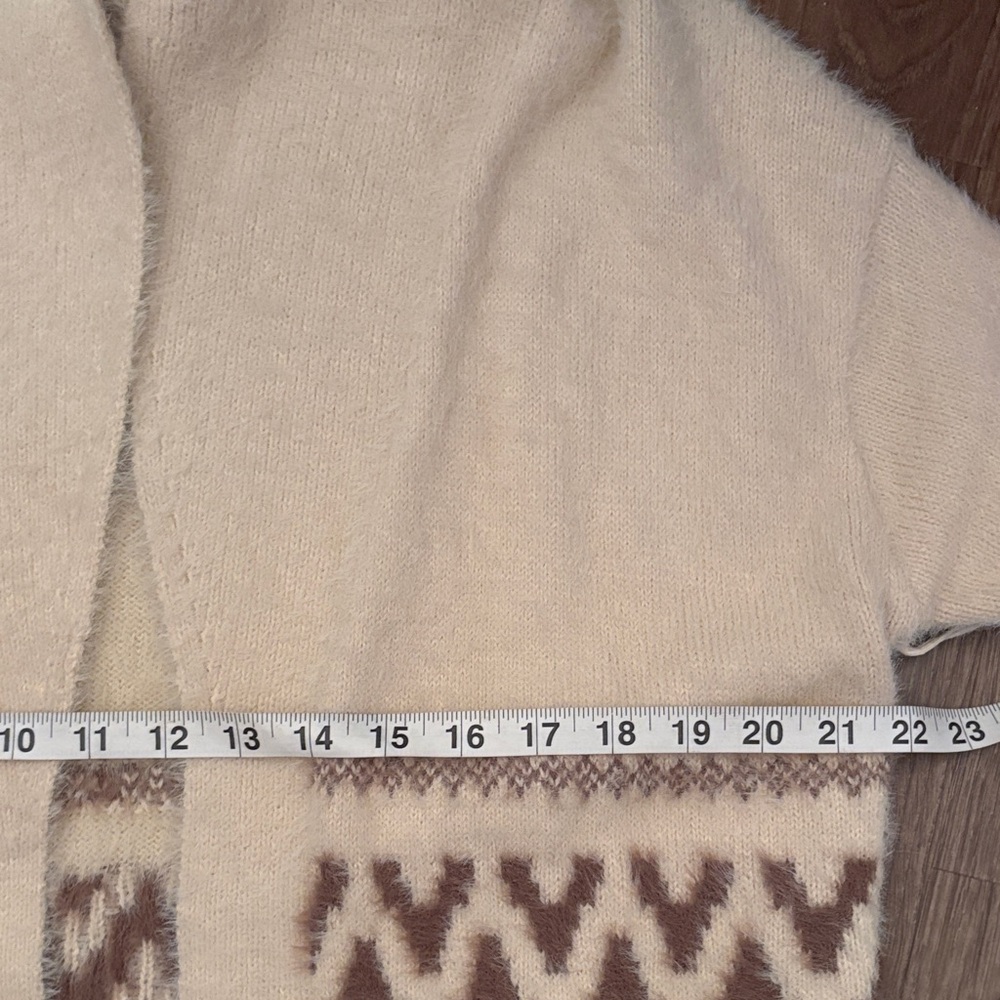 a.n.a sweater Cozy Cream Patterned Women's Sweater - Picture 6 of 10